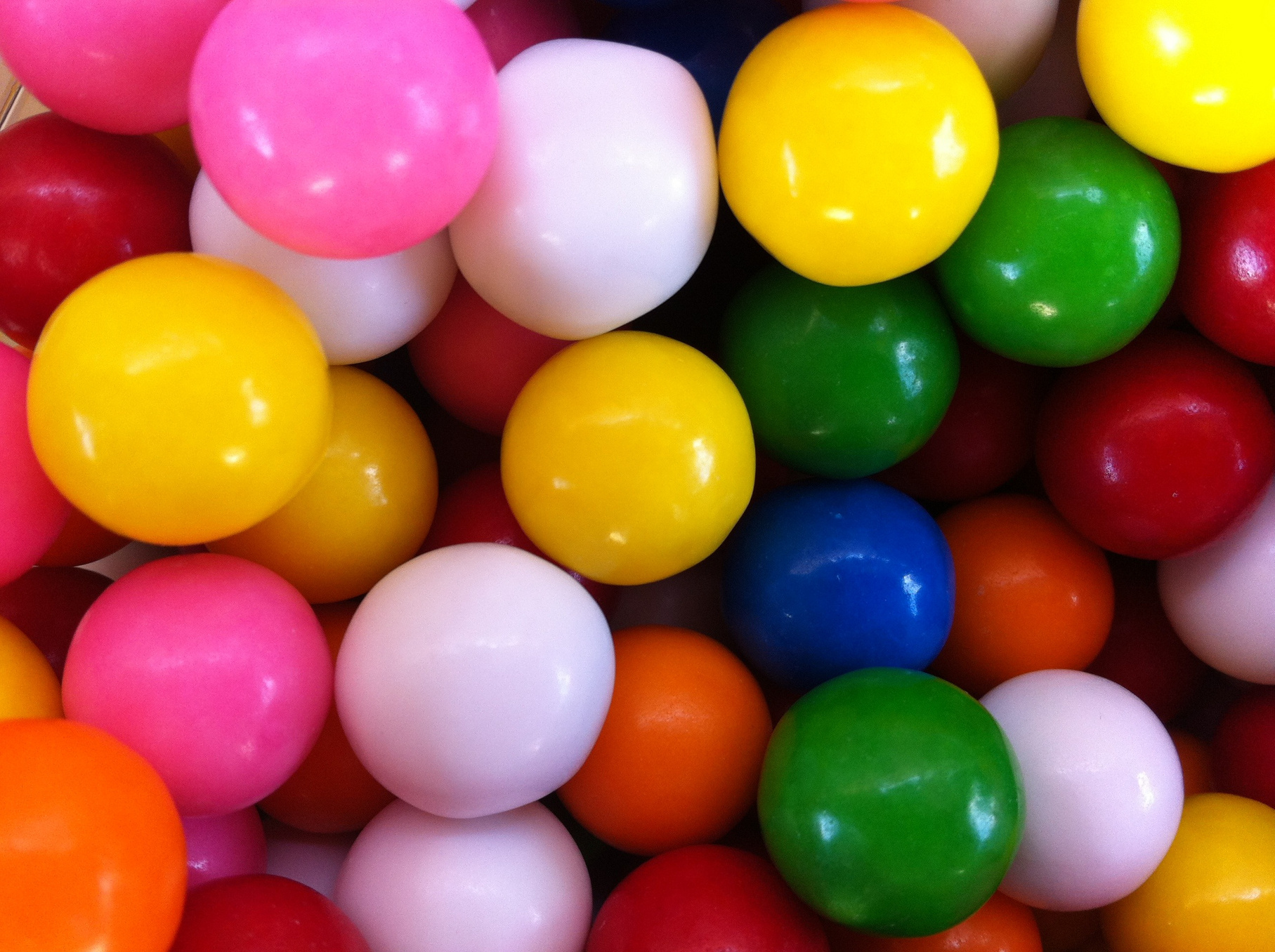 Pile of Colorful Gum Balls